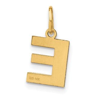 14k Yellow Gold Letter E Initial Charm XNA1337Y/E
