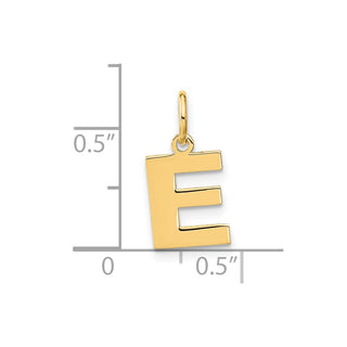 14k Yellow Gold Letter E Initial Charm XNA1337Y/E