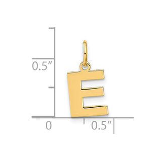 14k Yellow Gold Letter E Initial Charm XNA1337Y/E