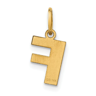 14k Yellow Gold Letter F Initial Charm XNA1337Y/F