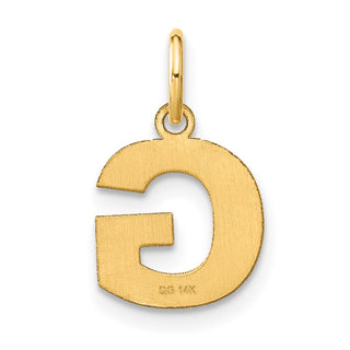 14k Yellow Gold Letter G Initial Charm XNA1337Y/G
