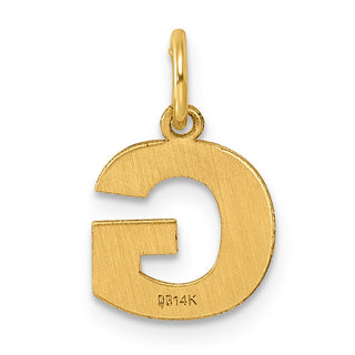 14k Yellow Gold Letter G Initial Charm XNA1337Y/G