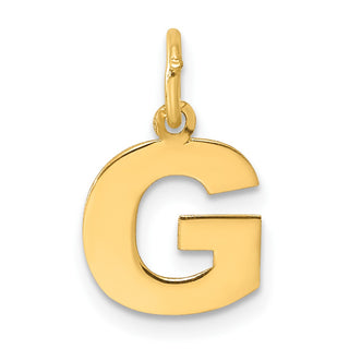 14k Yellow Gold Letter G Initial Charm XNA1337Y/G