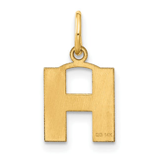 14k Yellow Gold Letter H Initial Charm XNA1337Y/H