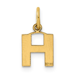 14k Yellow Gold Letter H Initial Charm XNA1337Y/H