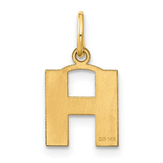 14k Yellow Gold Letter H Initial Charm XNA1337Y/H