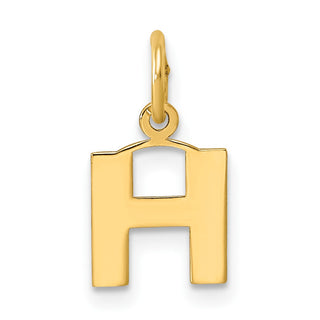 14k Yellow Gold Letter H Initial Charm XNA1337Y/H