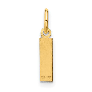 14k Yellow Gold Letter I Initial Charm XNA1337Y/I