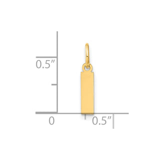 14k Yellow Gold Letter I Initial Charm XNA1337Y/I