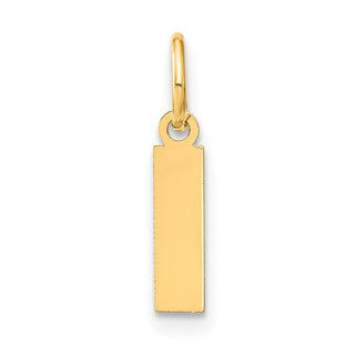 14k Yellow Gold Letter I Initial Charm XNA1337Y/I