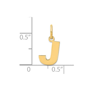 14k Yellow Gold Letter J Initial Charm XNA1337Y/J