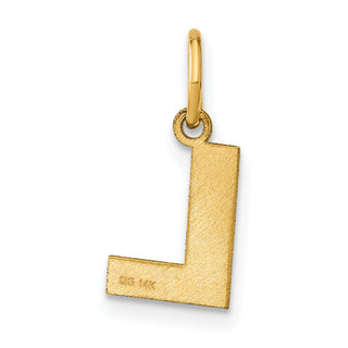 14k Yellow Gold Letter L Initial Charm XNA1337Y/L