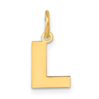 14k Yellow Gold Letter L Initial Charm XNA1337Y/L