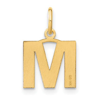 14k Yellow Gold Letter M Initial Charm XNA1337Y/M