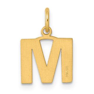 14k Yellow Gold Letter M Initial Charm XNA1337Y/M