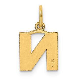 14k Yellow Gold Letter N Initial Charm XNA1337Y/N