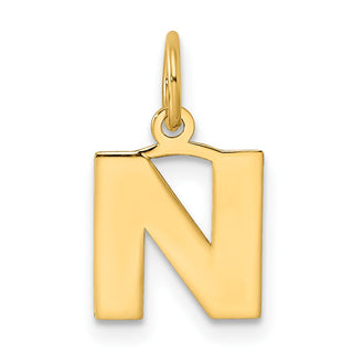 14k Yellow Gold Letter N Initial Charm XNA1337Y/N