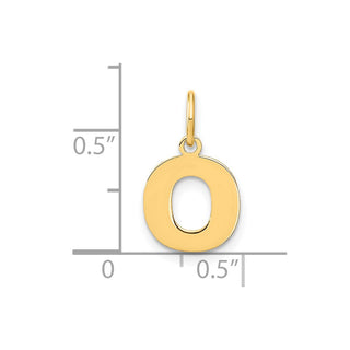 14k Yellow Gold Letter O Initial Charm XNA1337Y/O