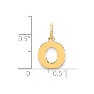 14k Yellow Gold Letter O Initial Charm XNA1337Y/O