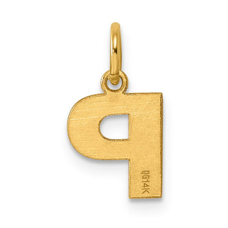 14k Yellow Gold Letter P Initial Charm XNA1337Y/P