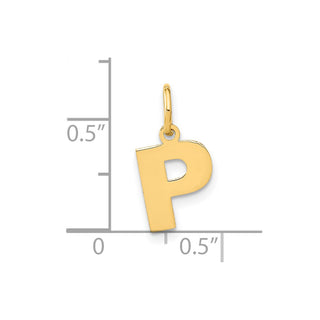 14k Yellow Gold Letter P Initial Charm XNA1337Y/P