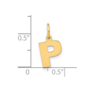 14k Yellow Gold Letter P Initial Charm XNA1337Y/P