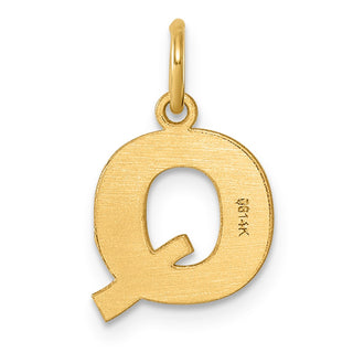 14k Yellow Gold Letter Q Initial Charm XNA1337Y/Q