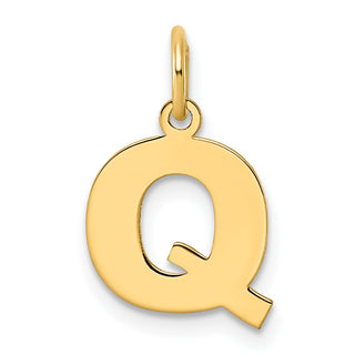 14k Yellow Gold Letter Q Initial Charm XNA1337Y/Q