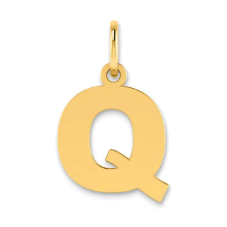 14k Yellow Gold Letter Q Initial Charm XNA1337Y/Q