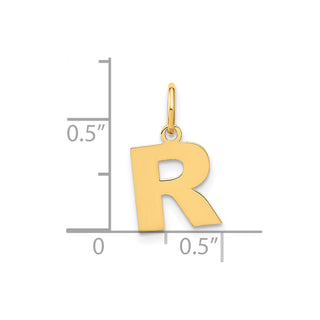 14k Yellow Gold Letter R Initial Charm XNA1337Y/R