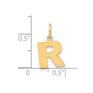 14k Yellow Gold Letter R Initial Charm XNA1337Y/R