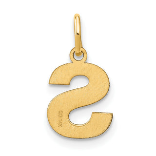 14k Yellow Gold Letter S Initial Charm XNA1337Y/S