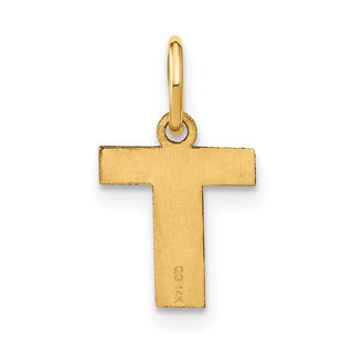 14k Yellow Gold Letter T Initial Charm XNA1337Y/T