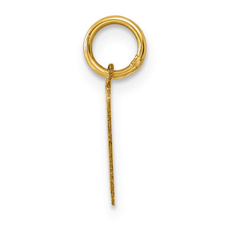 14k Yellow Gold Letter W Initial Charm XNA1337Y/W