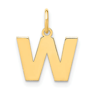 14k Yellow Gold Letter W Initial Charm XNA1337Y/W