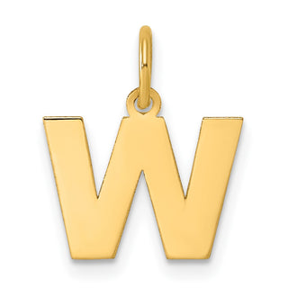 14k Yellow Gold Letter W Initial Charm XNA1337Y/W