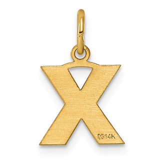 14k Yellow Gold Letter X Initial Charm XNA1337Y/X