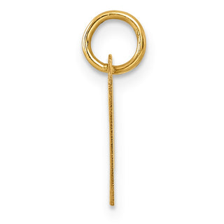 14k Yellow Gold Initial Letter B Initial Heart Charm