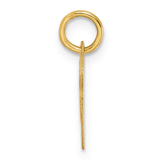 14k Yellow Gold Initial Letter R Initial Heart Charm