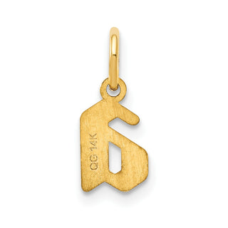 14k Yellow Gold Lower Case Letter A Initial Charm XNA1383Y/A