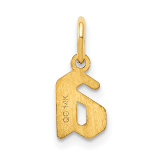 14k Yellow Gold Lower Case Letter A Initial Charm XNA1383Y/A