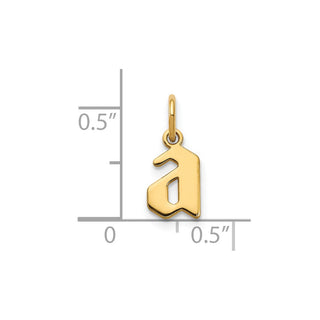 14k Yellow Gold Lower Case Letter A Initial Charm XNA1383Y/A