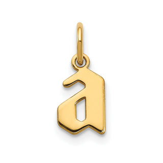 14k Yellow Gold Lower Case Letter A Initial Charm XNA1383Y/A