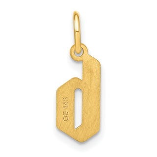 14k Yellow Gold Lower Case Letter B Initial Charm XNA1383Y/B