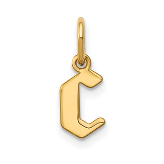 14k Yellow Gold Lower Case Letter C Initial Charm XNA1383Y/C
