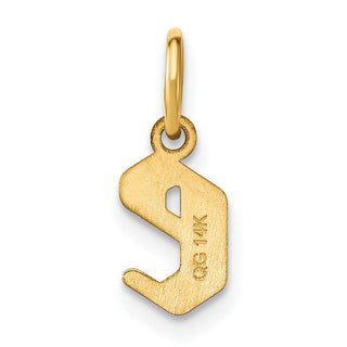 14k Yellow Gold Lowercase Letter E Initial Charm XNA1383Y/E