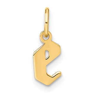 14k Yellow Gold Lowercase Letter E Initial Charm XNA1383Y/E