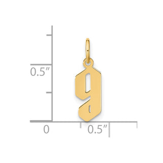 14k Yellow Gold Lowercase Letter G Initial Charm XNA1383Y/G