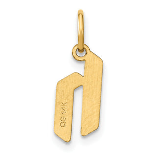 14k Yellow Gold Lowercase Letter H Initial Charm XNA1383Y/H