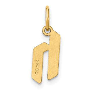 14k Yellow Gold Lowercase Letter H Initial Charm XNA1383Y/H